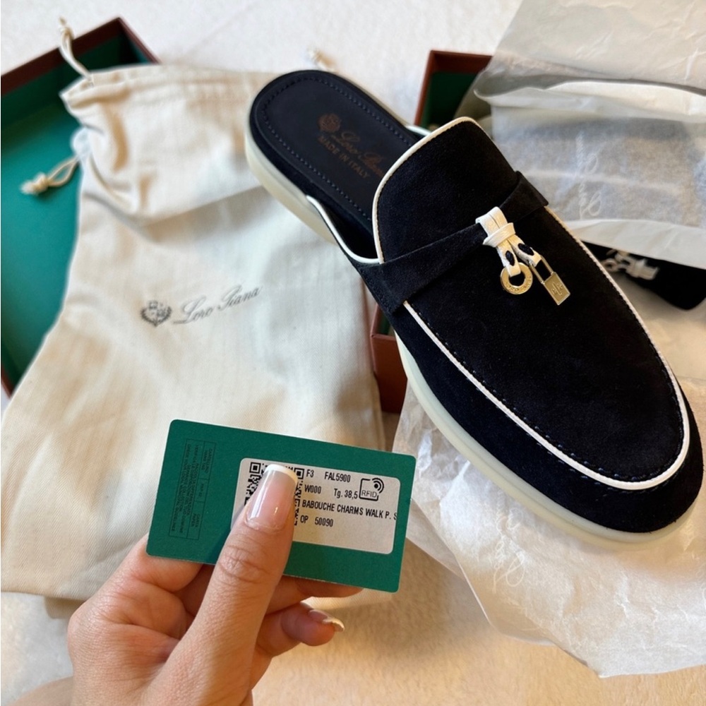 Loro Piana summer walk babouche 38.5